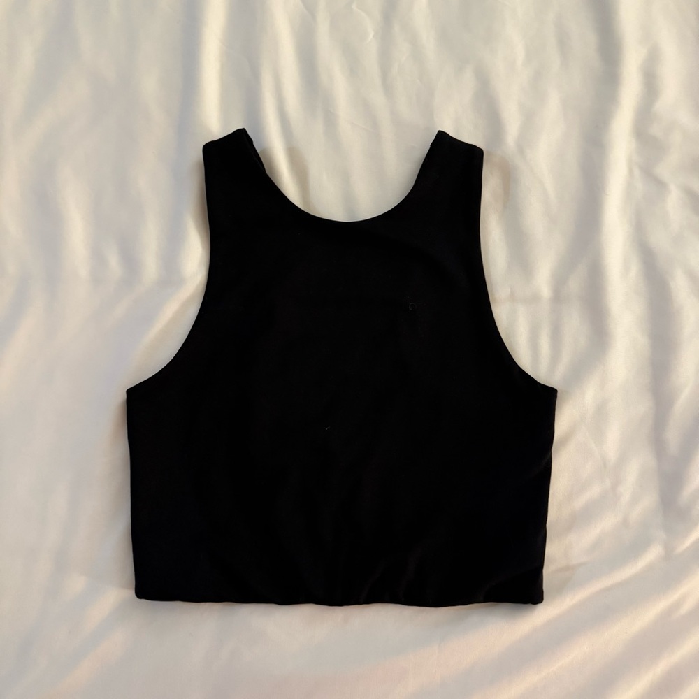 Girlfriend Collective Black Crop Top